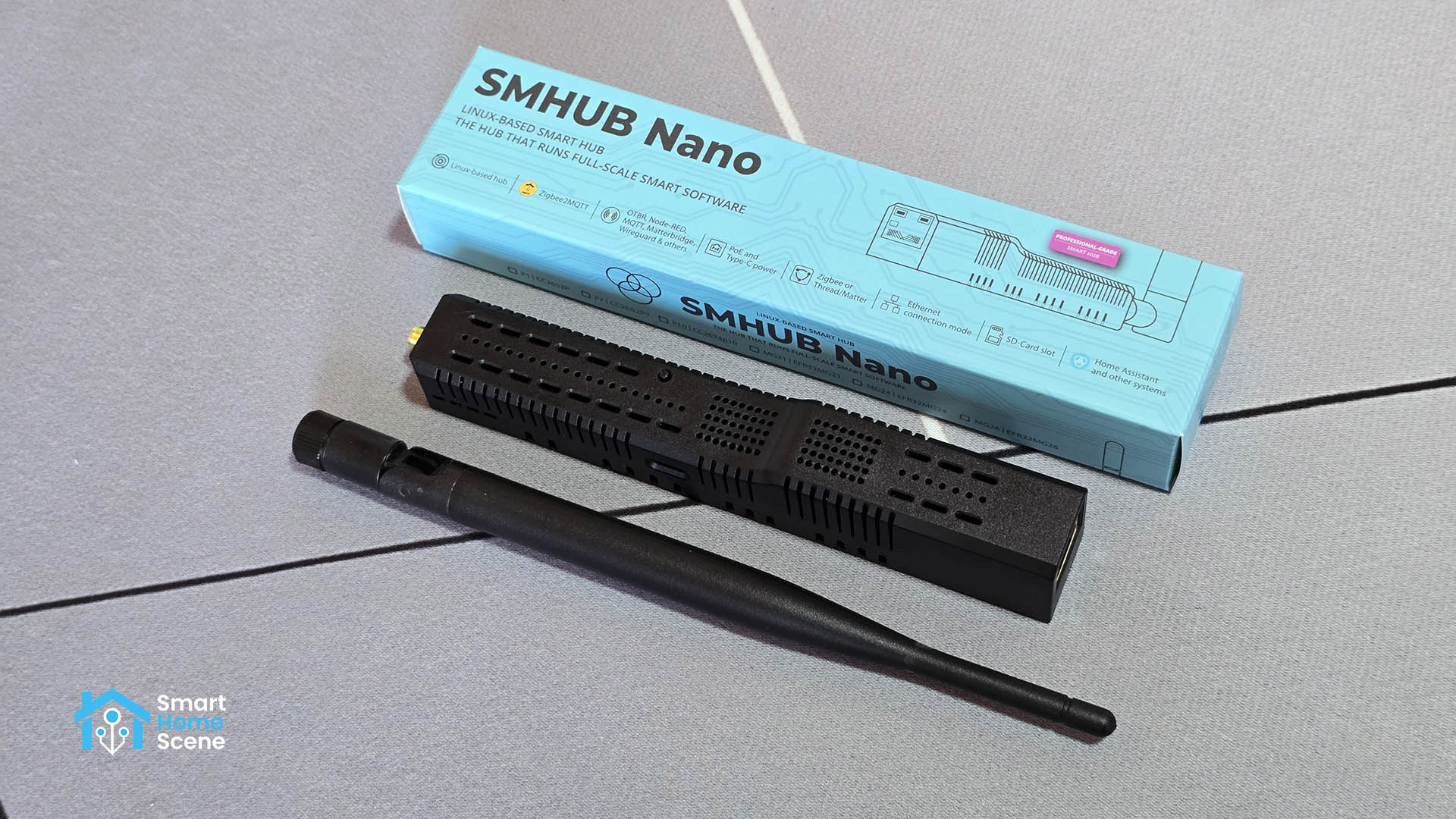 SMLight SMHUB Nano MG24 on office desk