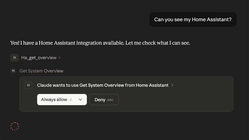 Home Assistant MCP Server Connecting Claude Desktop