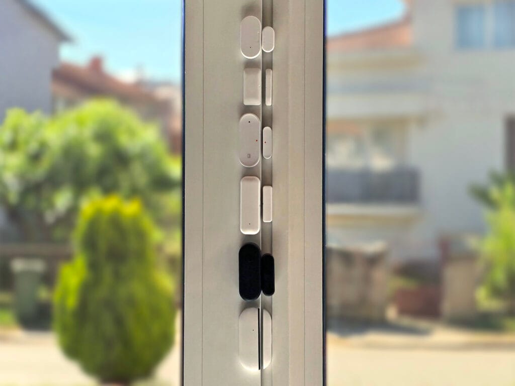 Zigbee Door Sensor Testing Mounted on Door