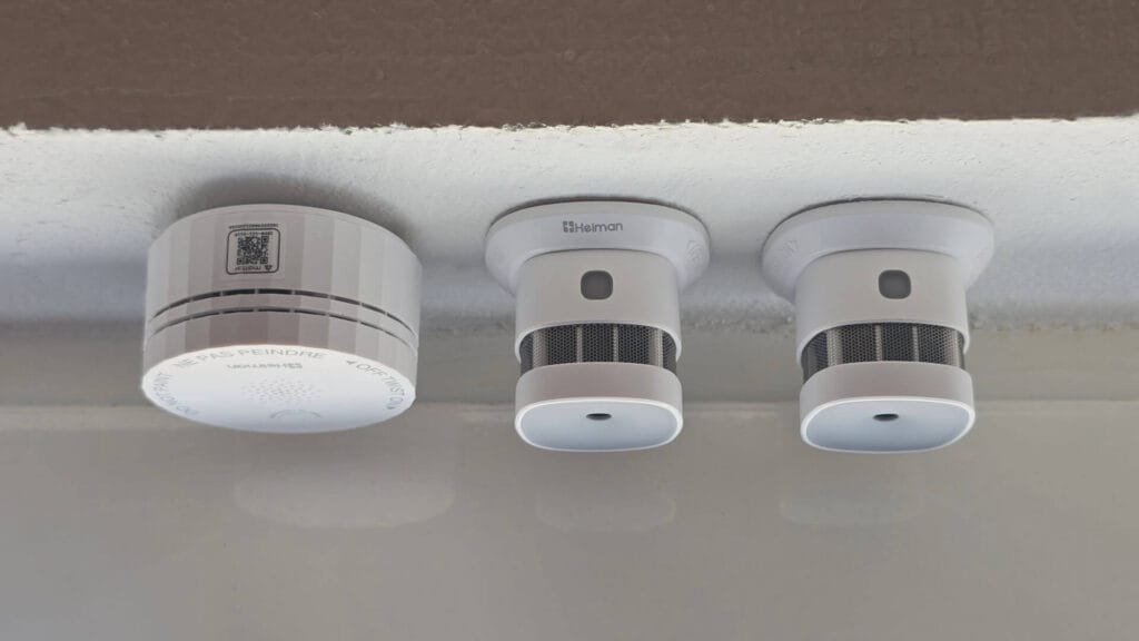 Heiman Smart Smoke Detectors Installed in office 1