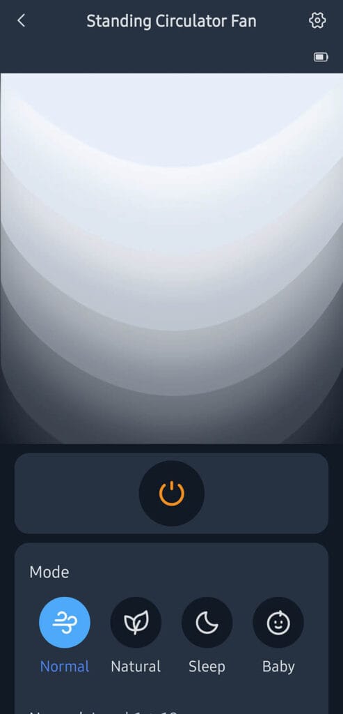 SwitchBot Standing Circulator Fan Added to App 3