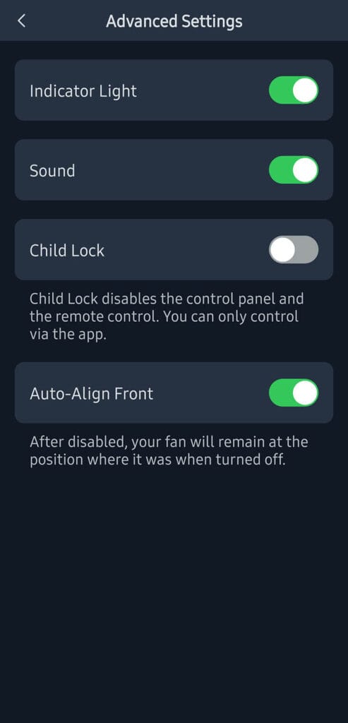 SwitchBot Standing Circulator Fan Added to App 8