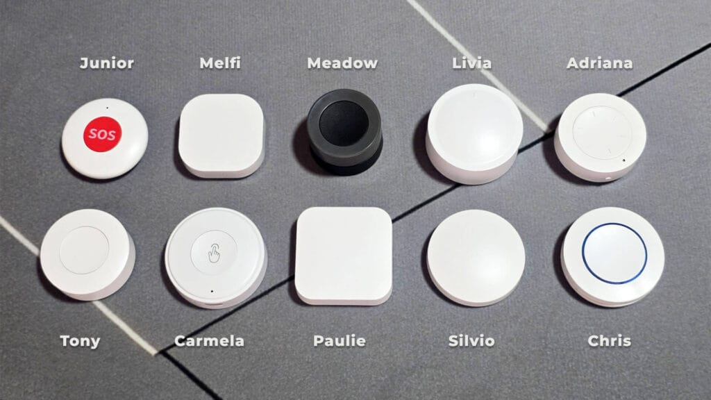 10 Zigbee Smart Buttons from AliExpress Tested by SmartHomeScene: Top View