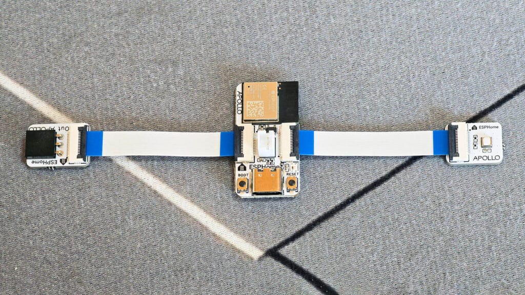 Apollo Automation ESPHome Starter Kit Modules Plugged In