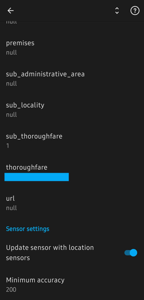 Geocoded Location Enabled Sensor in Home Assistant 