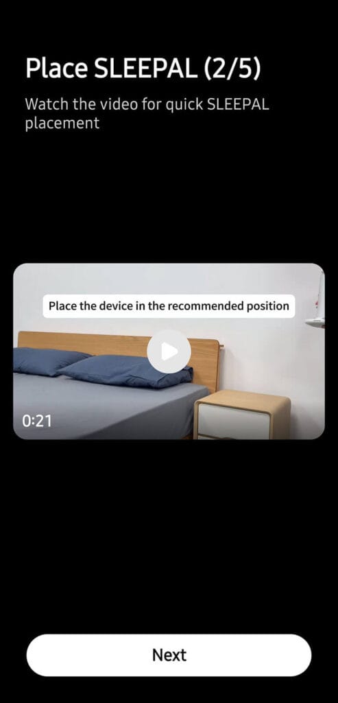 Sleepal AI Lampp App Pairing Step 4