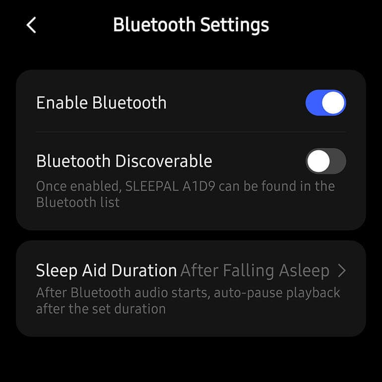Sleepal AI Lamp Bluetooth Mode