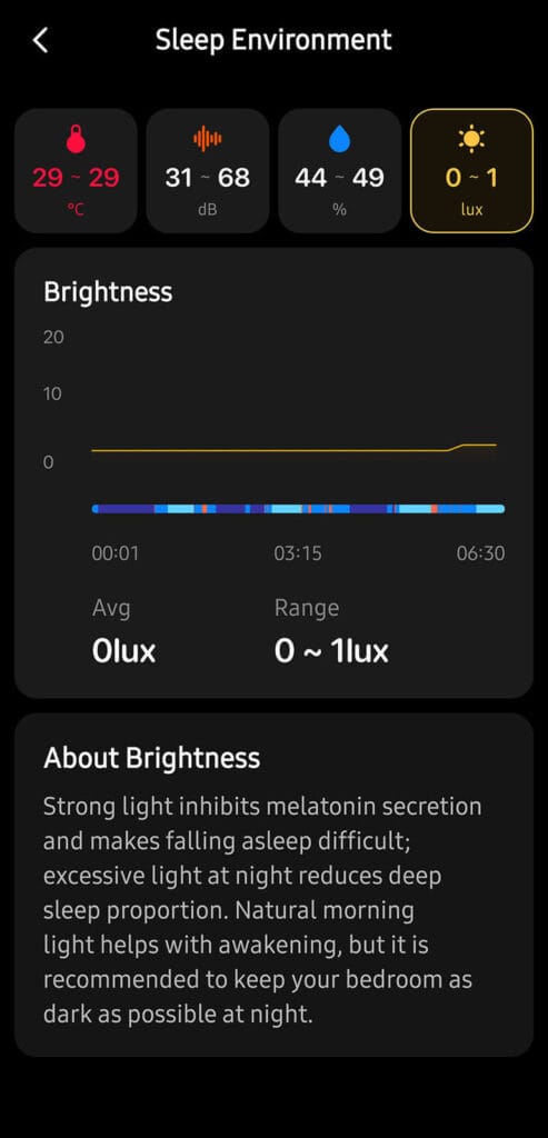 Sleepal AI Lamp Environmental Sensors 4