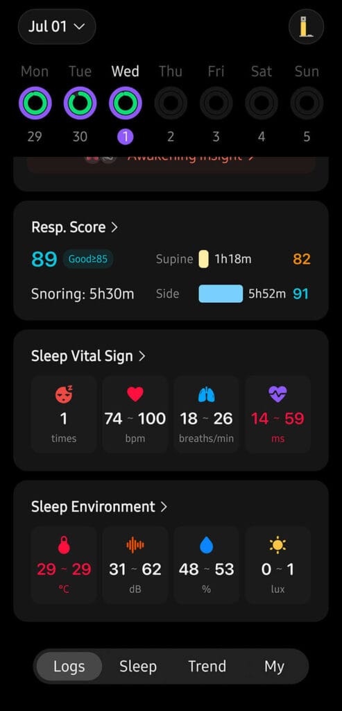 Sleepal AI Lamp Sleep Insights 1