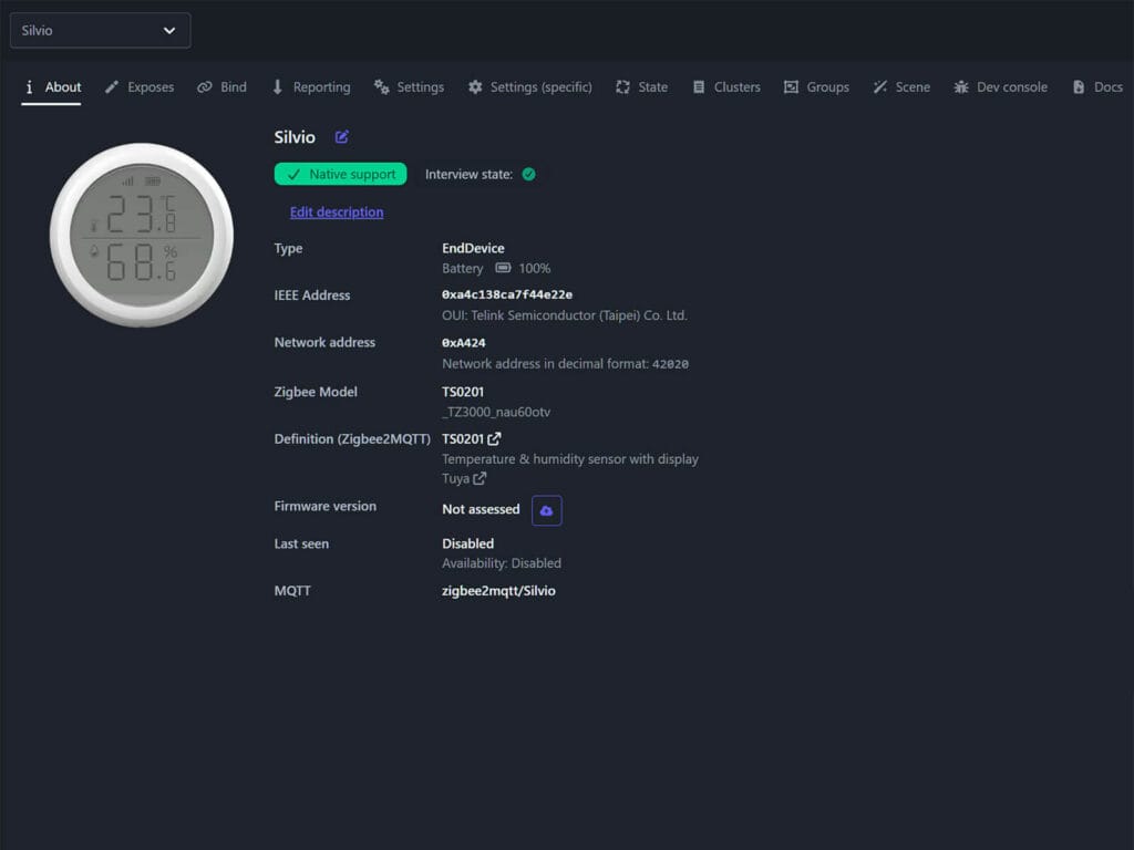 Zigbee Temperature Sensor Comparison by SmartHomeScene: Silvio Zemismart T&H Sensor Zigbee2mqtt