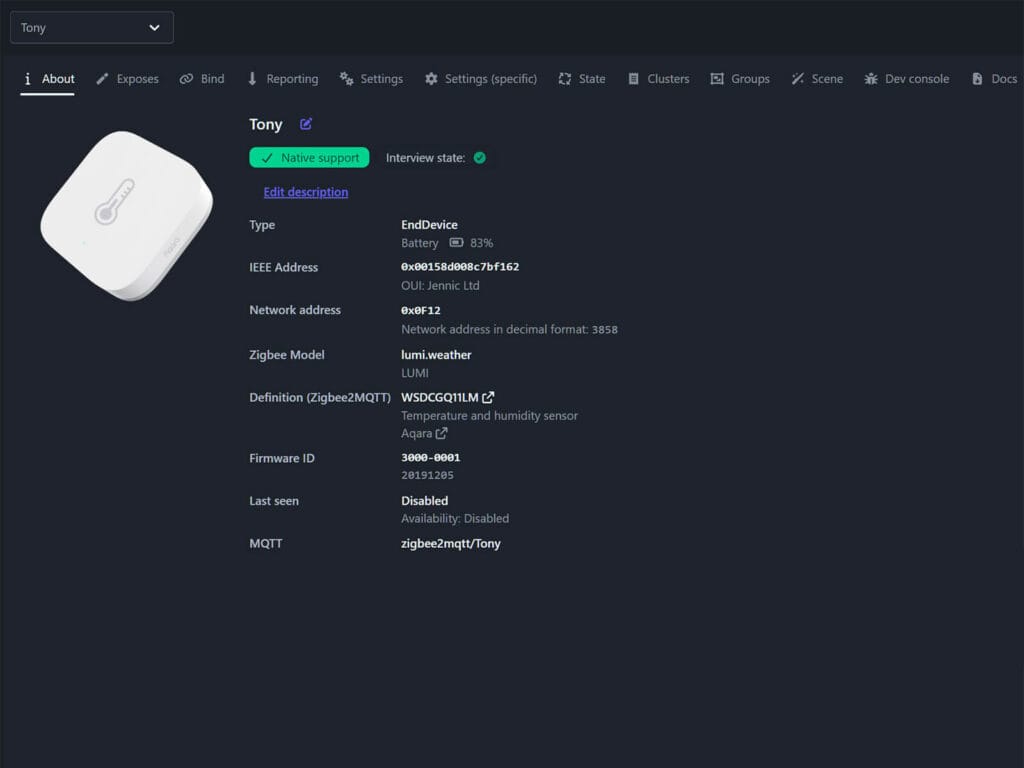 Zigbee Temperature Sensor Comparison by SmartHomeScene: Tony Aqara wsdcgq11lm Zigbee2mqtt