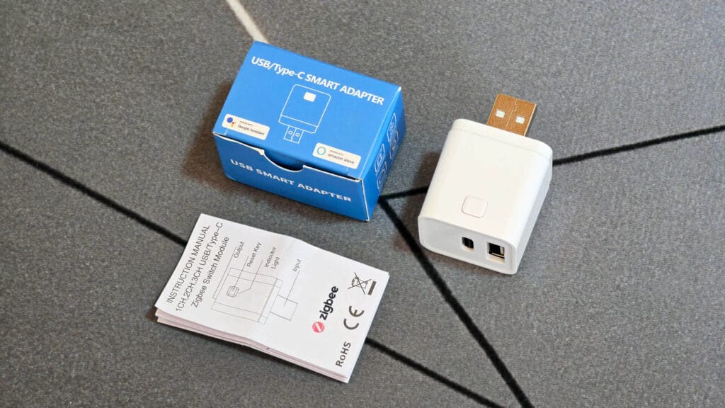 Zigbee USB-C Smart Switch Review SmartHomeScene: Package Contents