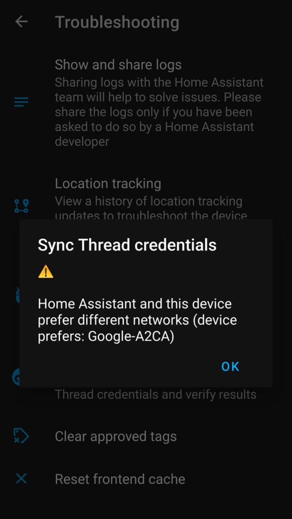Add Matter Devices to Home Assistant Without Phone: Sync Thread Credentials Error