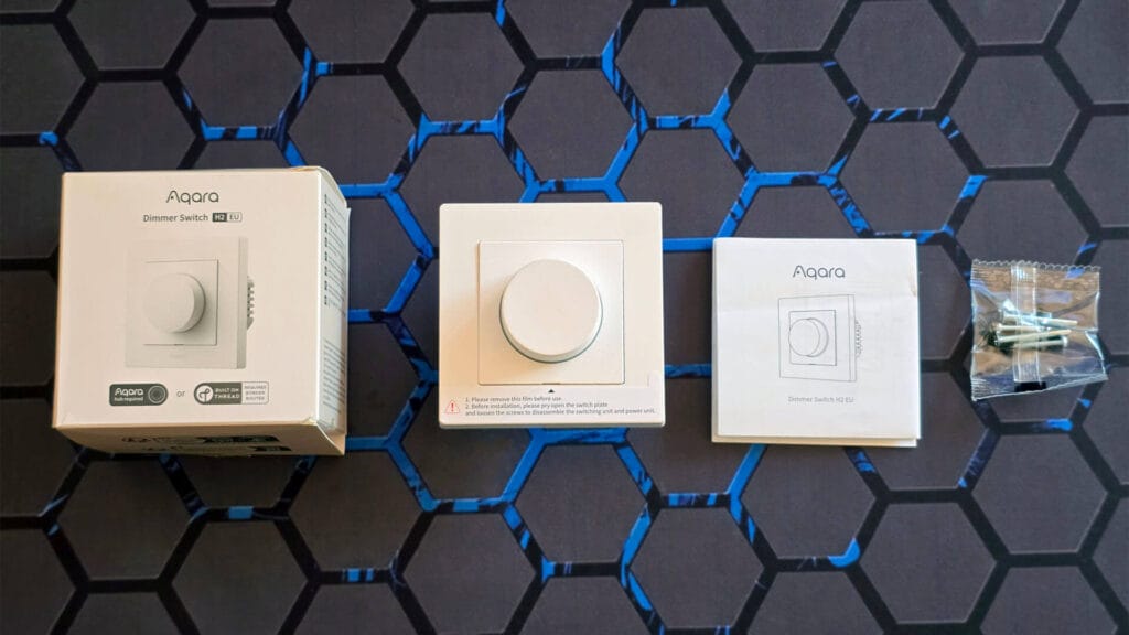 Aqara Dimmer Switch H2 Review SmartHomeScene: Package Contents