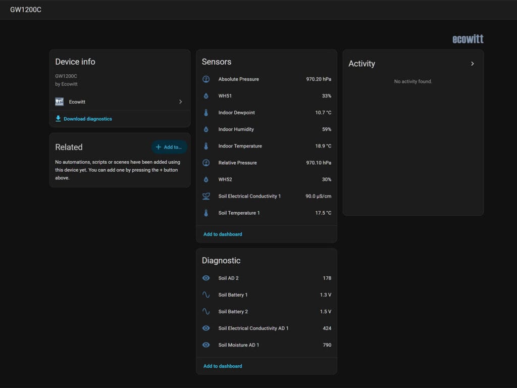 Ecowitt WH51 vs WH52: Official Home Assistant Integration