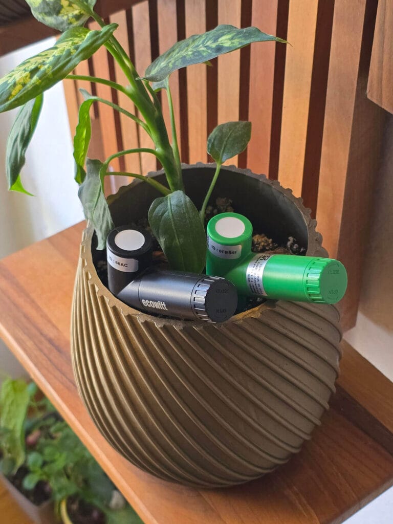 Ecowitt WH51 vs WH52 Soil Sensors In Pot