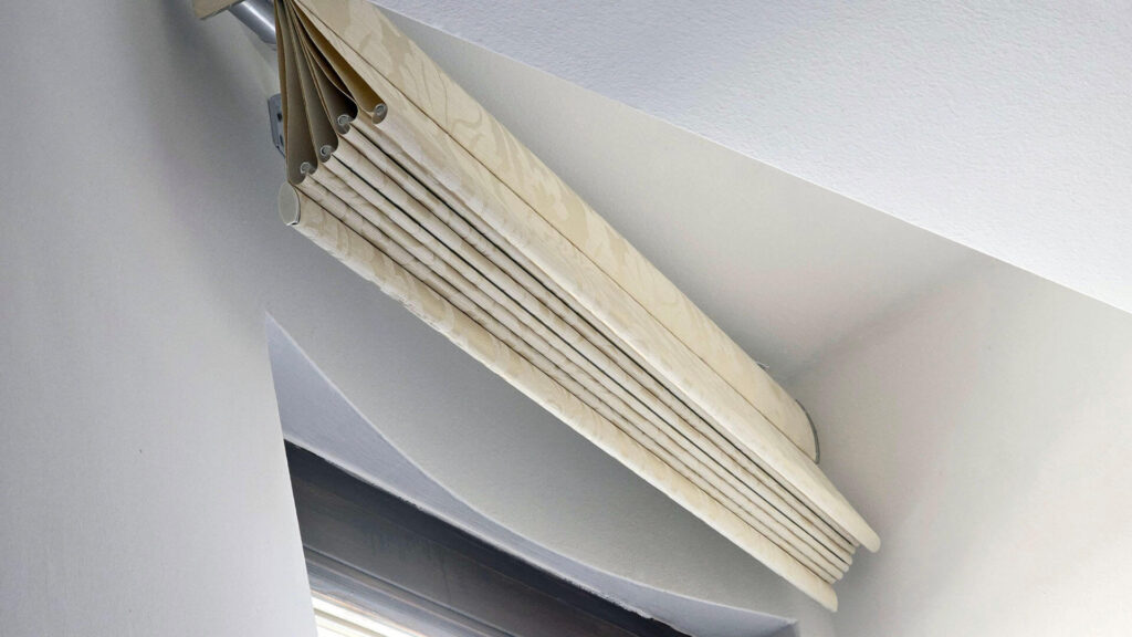 Graywind Matter Roman Shades Review SmartHomeScene: Curved Wall