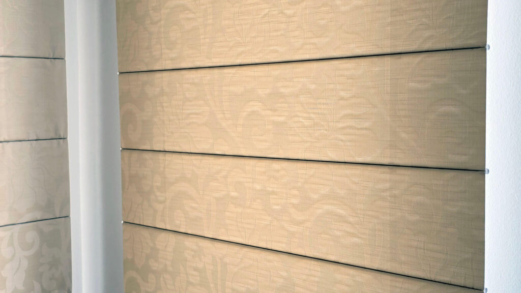 Graywind Matter Roman Shades Review SmartHomeScene: Fabric Close-Up