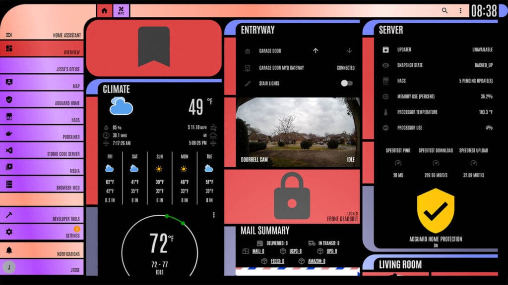 Best Home Assistant Dashboard Themes: LCARS Theme