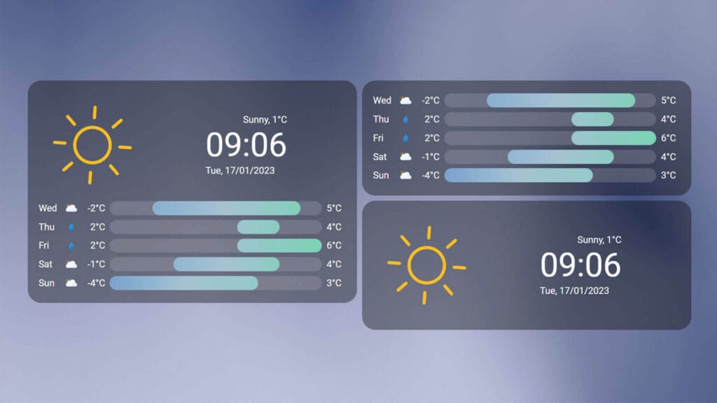 Clock Weather Card - SmartHomeScene List
