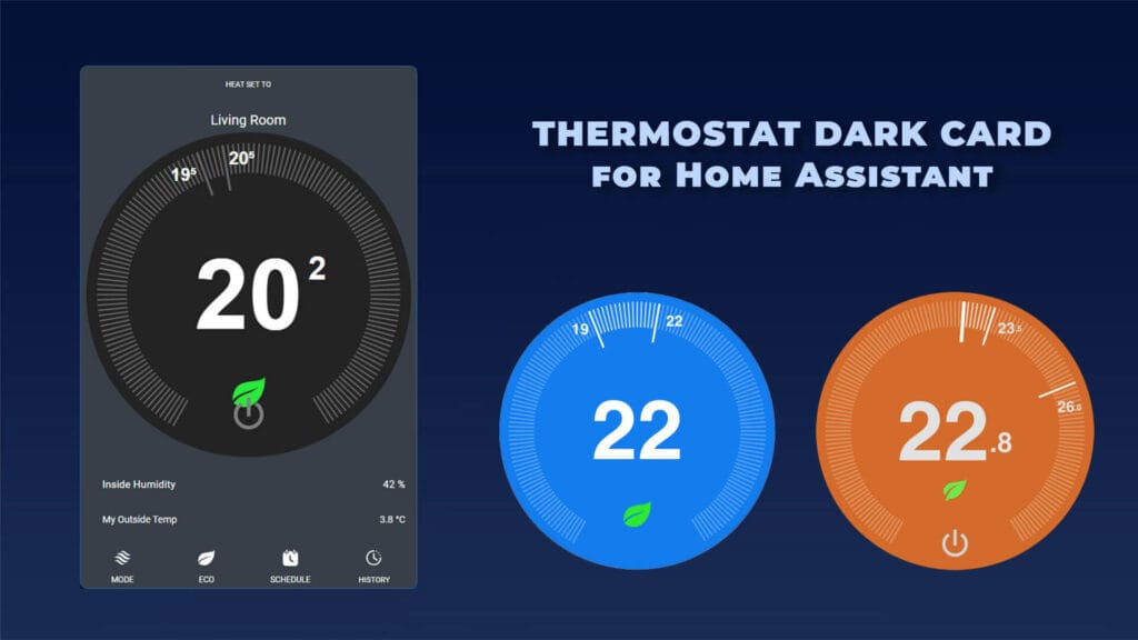 Thermostat Dark Card - SmartHomeScene List