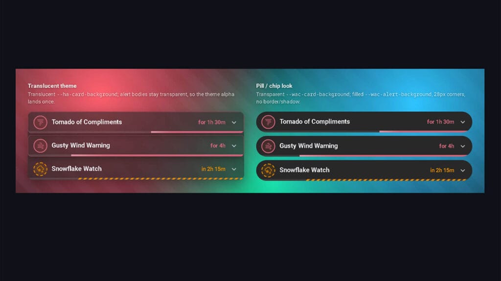 Weather Alerts Card 2 - SmartHomeScene List