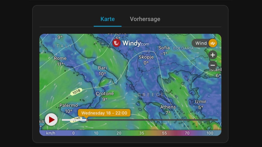 Windy Card - SmartHomeScene List